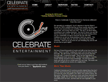 Tablet Screenshot of celebrateentertainment.com
